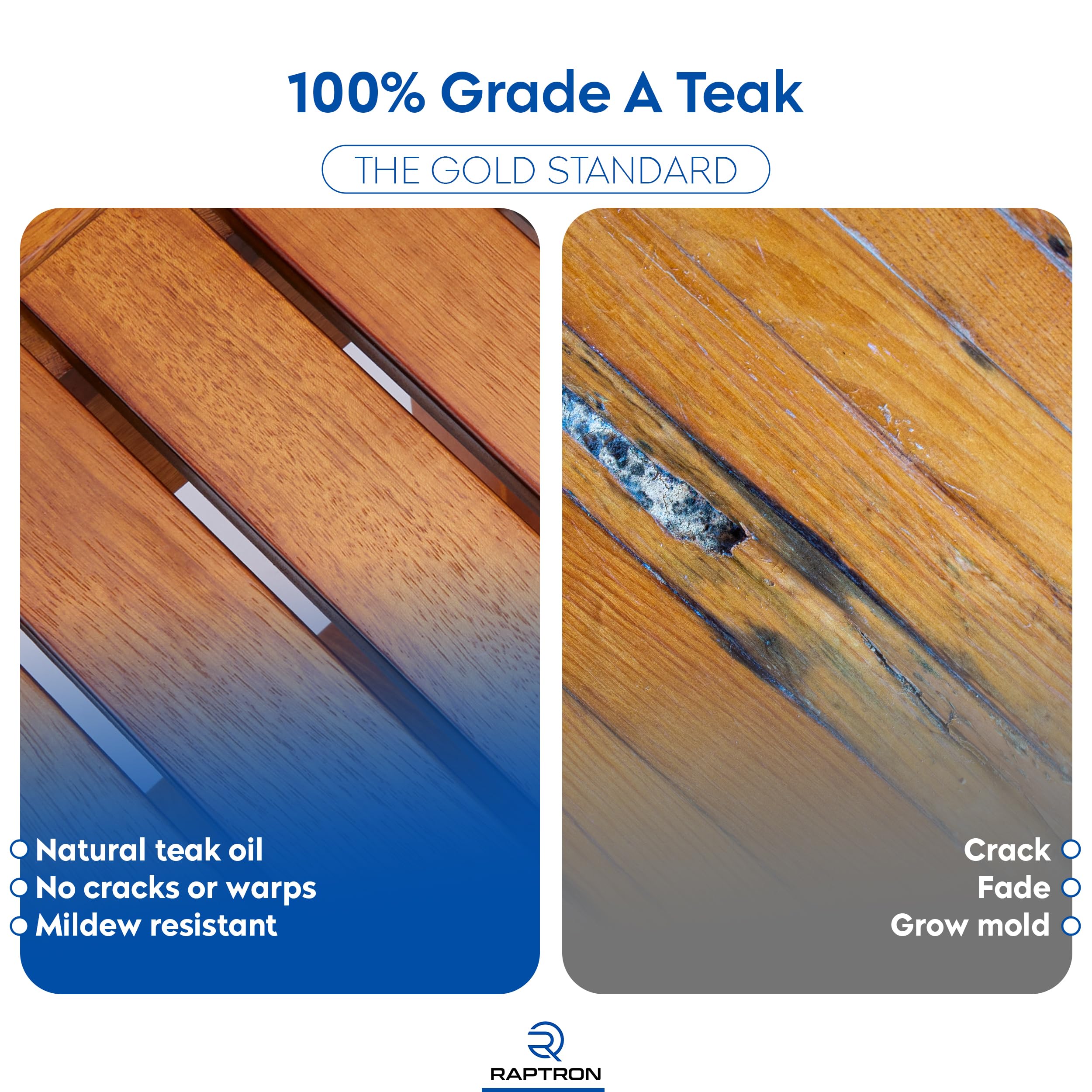 Banco de ducha de teca para ducha interior, taburete de ducha de madera maciza de teca 100% grado A, asiento de baño de madera impermeable con estante de almacenamiento, silla de spa antideslizante