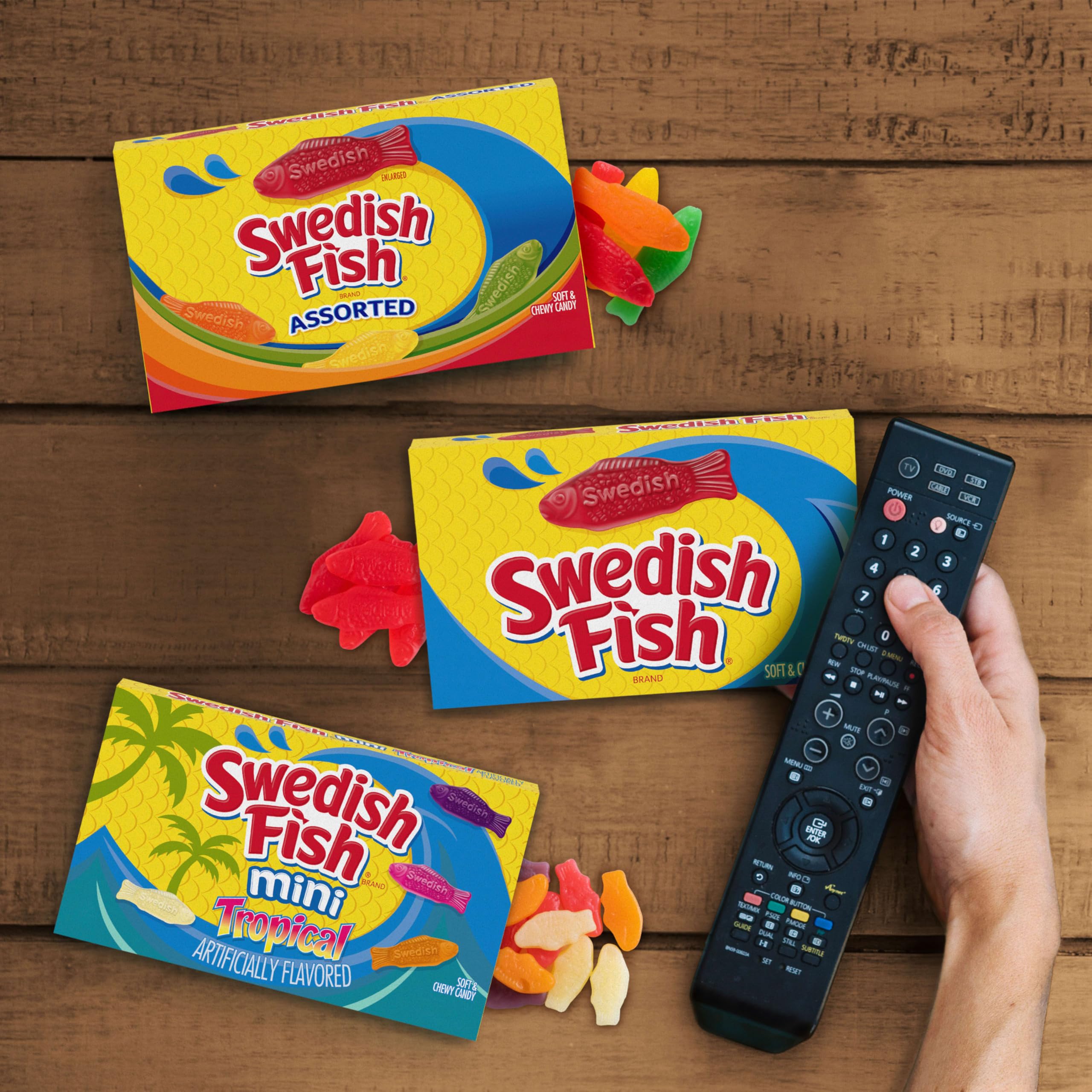 SWEDISH FISH RED CANDIES CARAMELLE GOMMOSE- 87g / 3.1oz