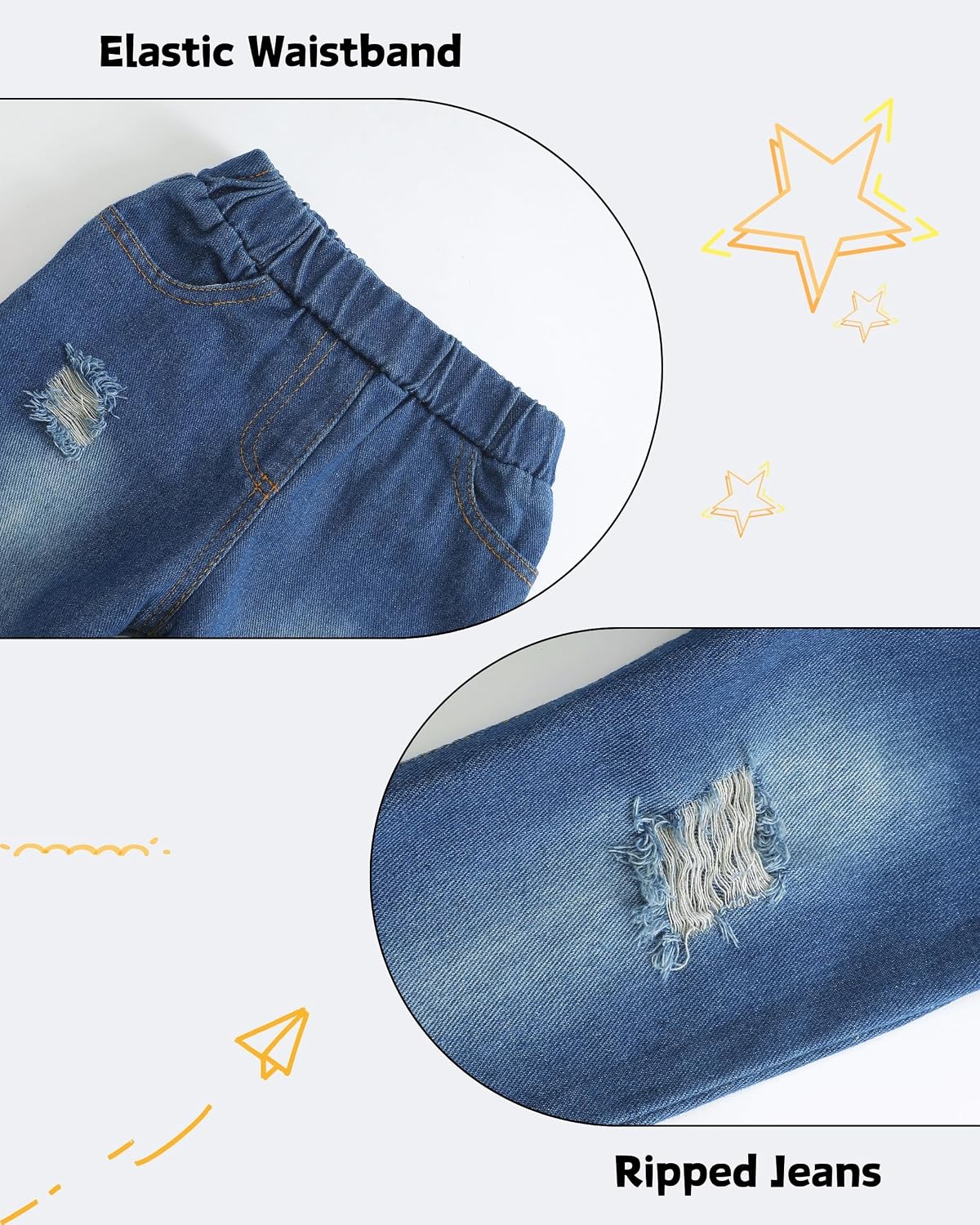 XUANHAO Baby Boy Clothes Toddler Outfits Hoodie Jeans Clothing 12 Months-5T image 5