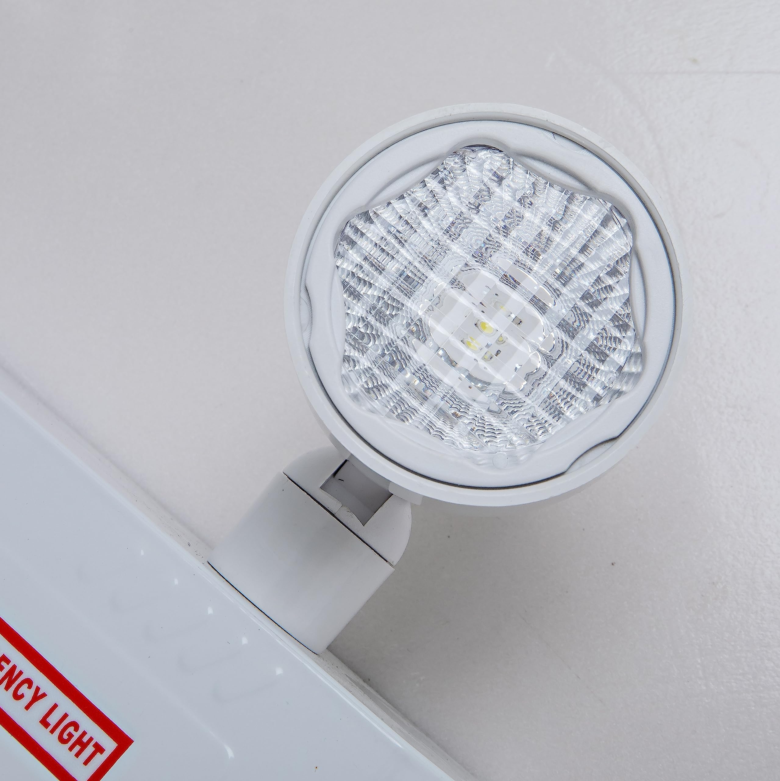 TANLUX Notlichter mit Fernbedienungsfunktionen, Batteriepack, CSA-gelistet, AC 120–347 V Eingang, kommerzielle Batterieeinheit, Notleuchten mit 2 x 2 Watt Kopf
