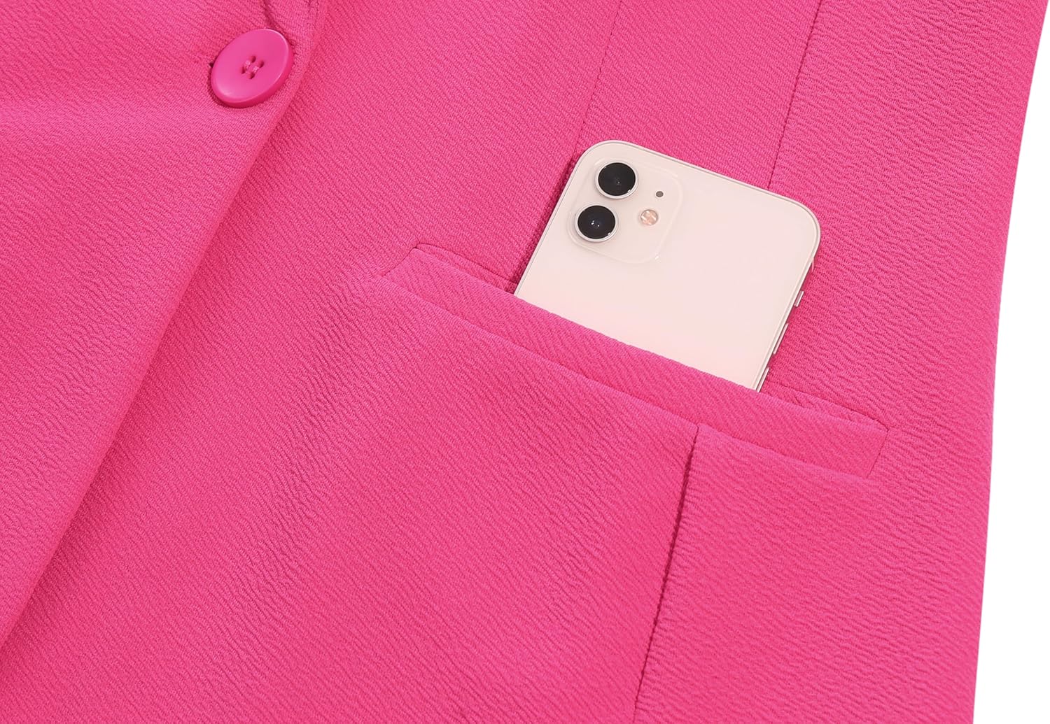 MINTLIMIT Jackets Blazer for Women Lapel V Neck Button Down Blazers Suit Jacket with Pockets,Pink,XL - Image 6
