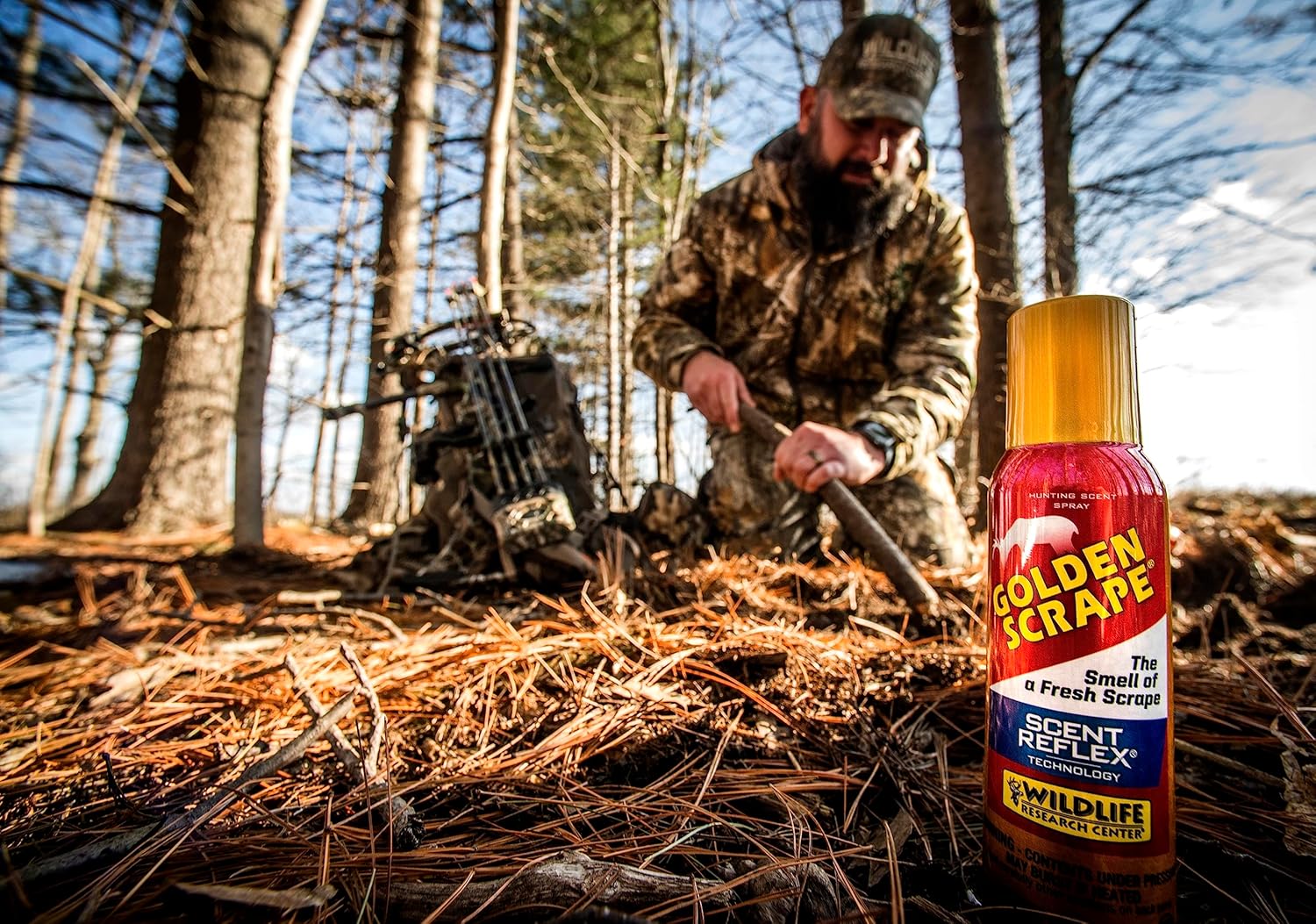 Wildlife Research Center Golden Scrape Scent Deer Attractant Lure for Whitetail Deer Hunting