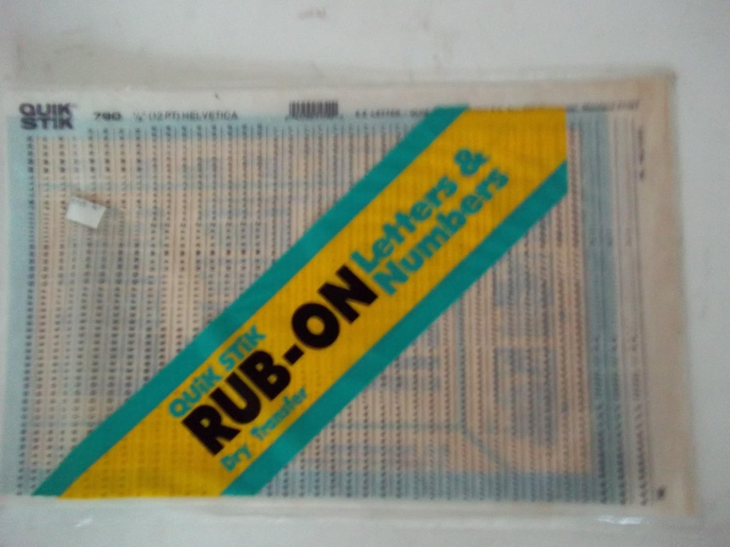 Amazon.com: Quik Stik, 790, 1/8” (12 Pt) Helvetica, Rub-On, Dry ...