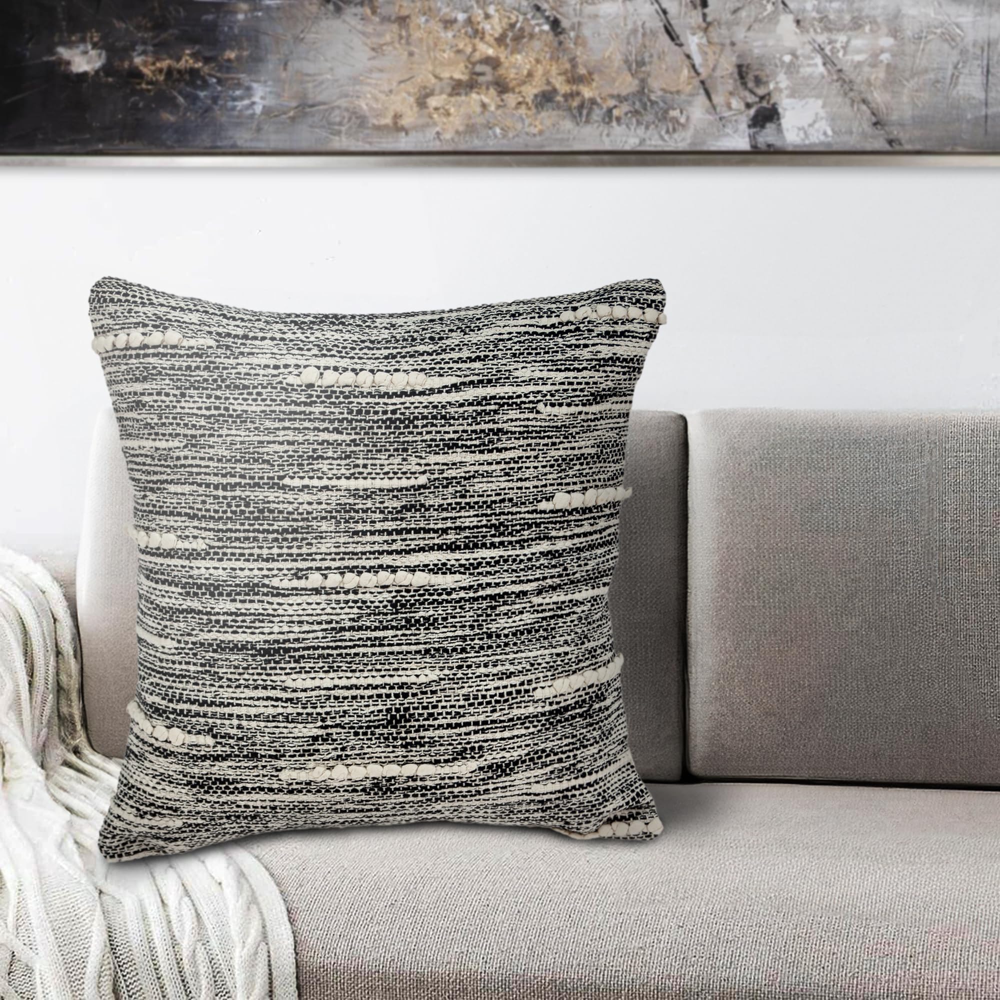 Parkland Collection Pilar Federa Per Cuscino Tradizionale Beige Con Inserto In Poliestere~p117832952