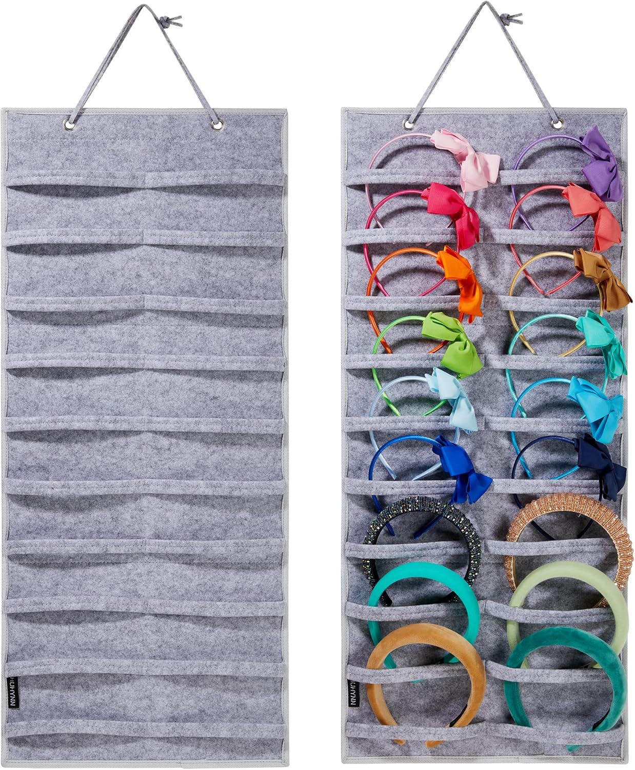 HUHYNN Headband Holder for Girls, Hanging Headband