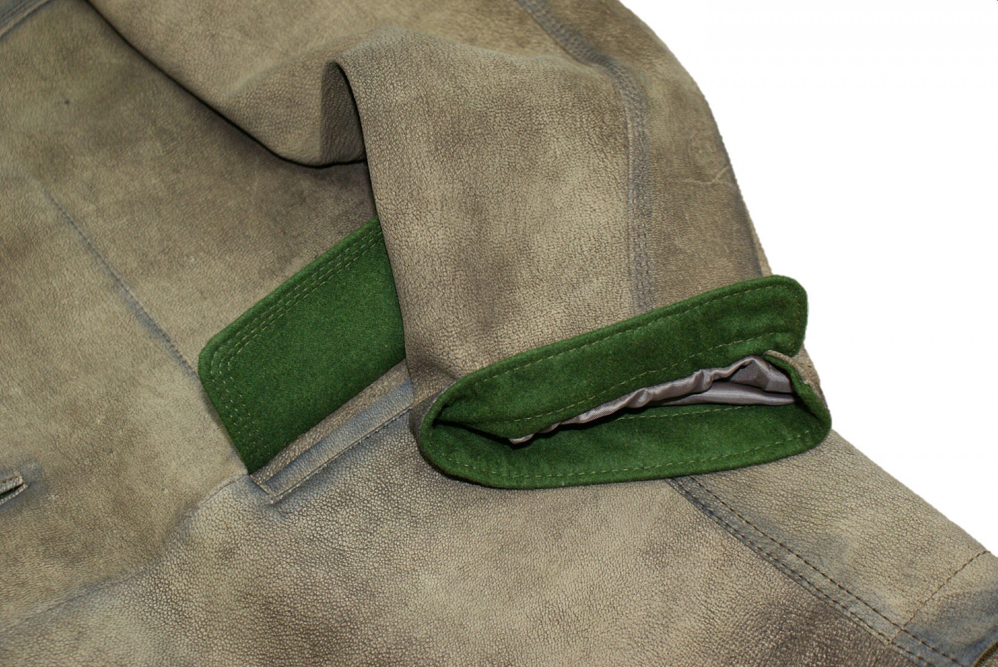 Maddox Lederjacke Trachtenjacke Sakko Jacke Trachtenjanker Leder Trachtenlederjacke Trachtensakko mit Antik-Patina in edler Hirschleder-Optik für Herren Ledersakko mit echten Hirschhorn-Knöpfen