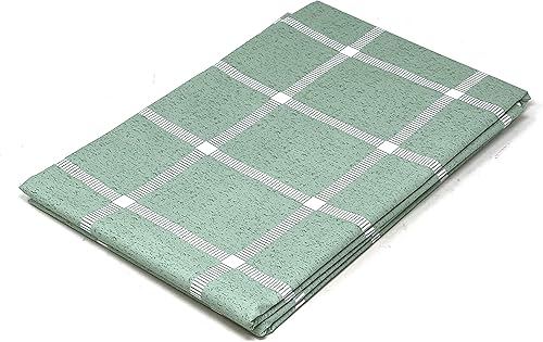 Miniatura 10 de allgala Mantel protector de vinilo de PVC impreso con diseño de cuadros impermeable - 54 x 108 pulgadas - Beige - TC59203