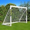 FORZA Football Goal - 6ft x 4ft Kids Garden Goal with PVC Posts & Net | Optional Target Sheet, Ball & Bag