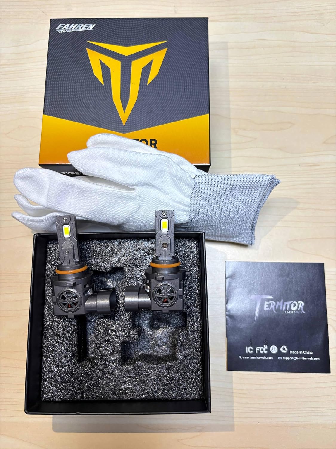 Latest 9005/HB3 Light Bulbs, 50,000LM 900% Ultra Brightness, 1:1 Halogen Size, 6500K Cool White, 10-Year Long Service Life Fog Light with Cooling Fan, Plug and Play, Pack of 2 thumbnail