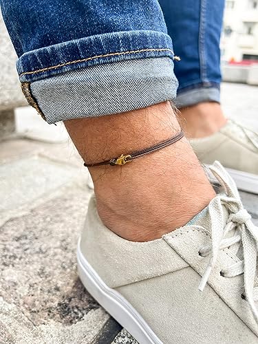 Miniatura 9 de Made by Nami Surfer Anklet with Snap Hook Clasp Waterproof & Adjustable Thin String Ankle Bracelets for Women and Men Handmade Jewelry for Beach and