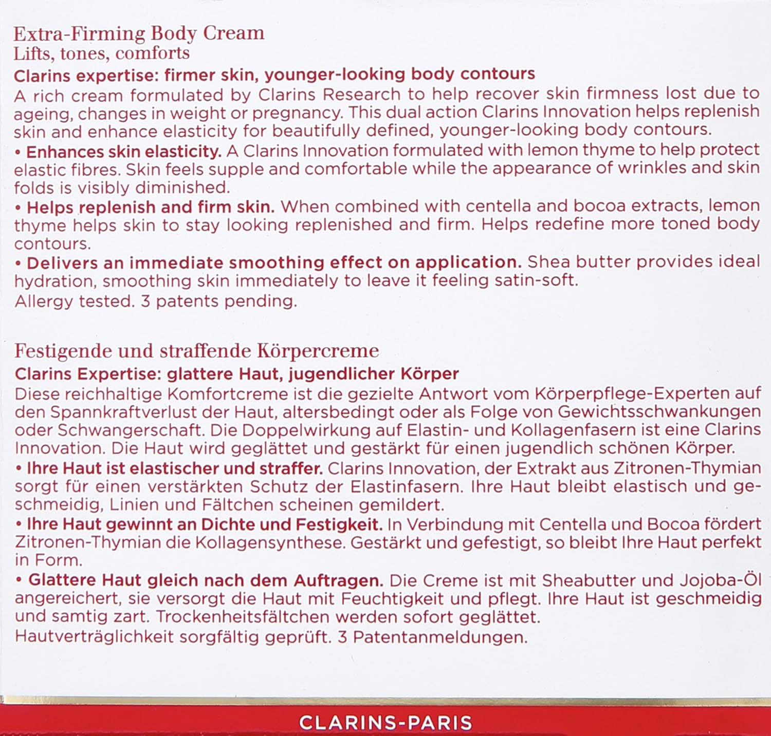Clarins Extra Firming Body Cream for Unisex, 6.8 Ounce : Body Gels And Creams : Beauty & Personal Care
