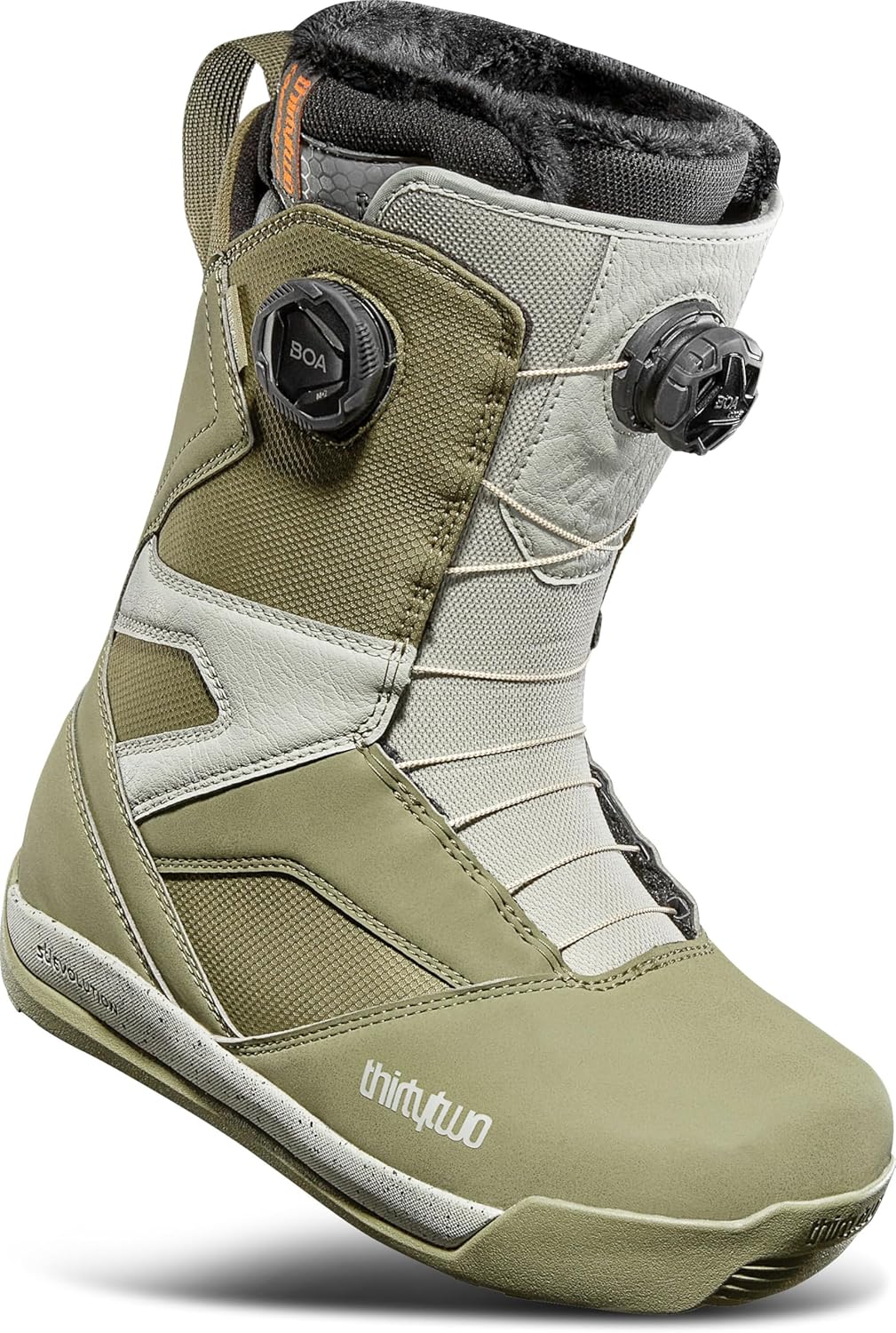 ThirtyTwo STW Double Boa Snowboard Boots - Snowboard Boots with Dual-Zone Lacing & Grippy Outsole