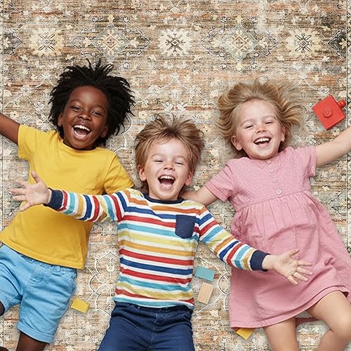 Miniatura 10 de ReaLife Rugs Alfombra lavable a máquina, para sala de estar, dormitorio, baño, cocina, entrada y oficina, acolchada de pelo bajo, resistente a las