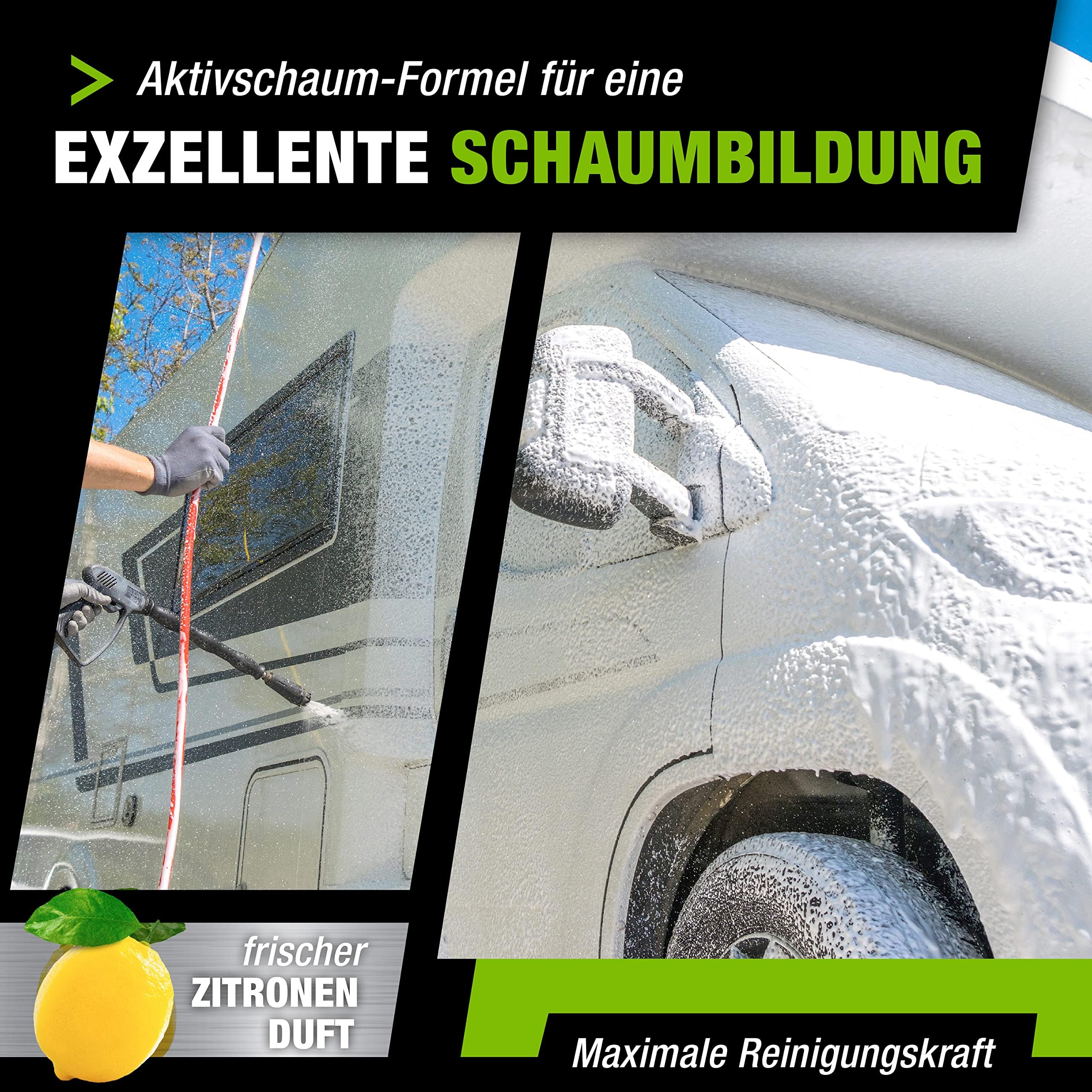 CleanTruck Caravan Reiniger 5kg - Effektiver Außenreiniger, Entfernt Schwarze Regenstreifen, Nachhaltig und Umweltfreundlich, Ideal für Pflege und Sauberkeit Ihres Caravans