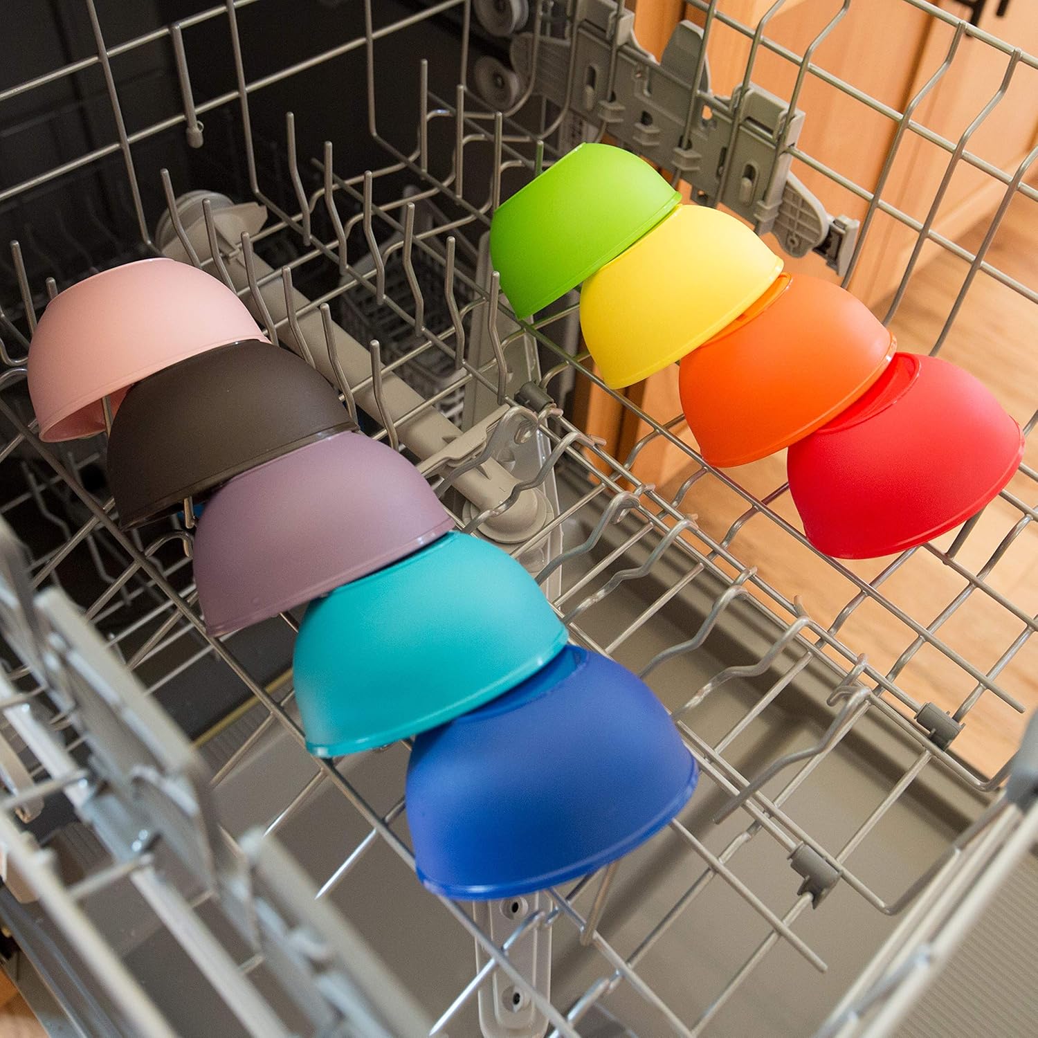 Youngever 9 Pack 10 Ounce Plastic Bowls, Kids Plastic Bowls, Set of 9 in 9 Assorted Colors : Home & Kitchen