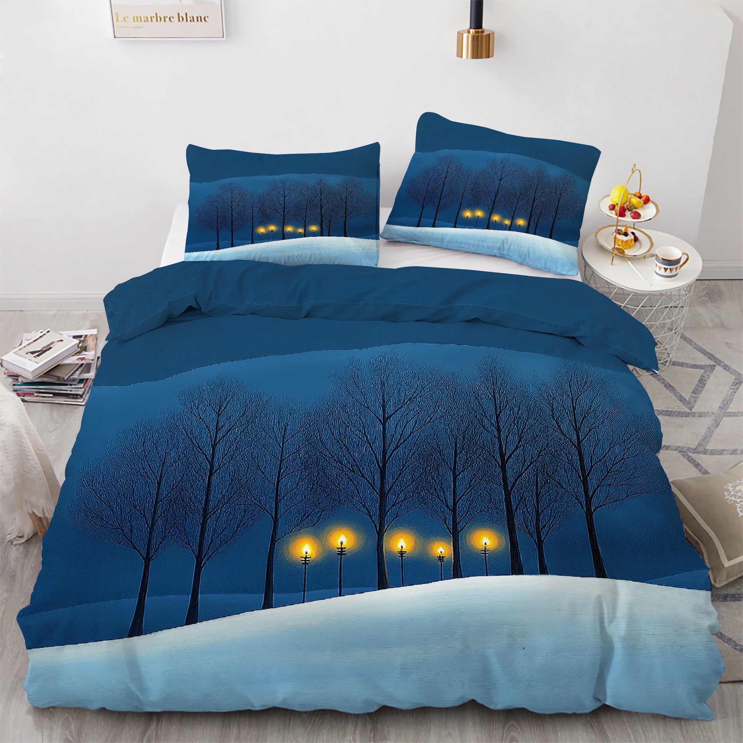 Housse de couette forêt 90x190 pour transformer votre chambre en un cocon de nature apaisant