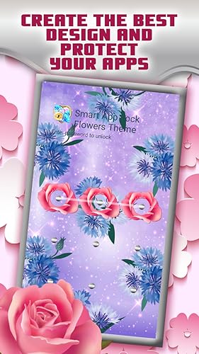 Tema de flores com bloqueio inteligente de aplicativos