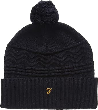 Farah Men's Keller Beanie Hat, Black 
