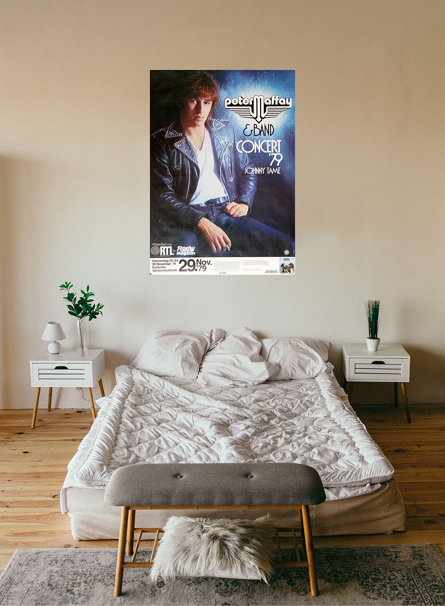 Premium Poster/Plakat | DIN A1 | Wanddeko | Live Konzert Veranstaltung » Peter Maffay & Band - In Concert, Karlsruhe 1979 «