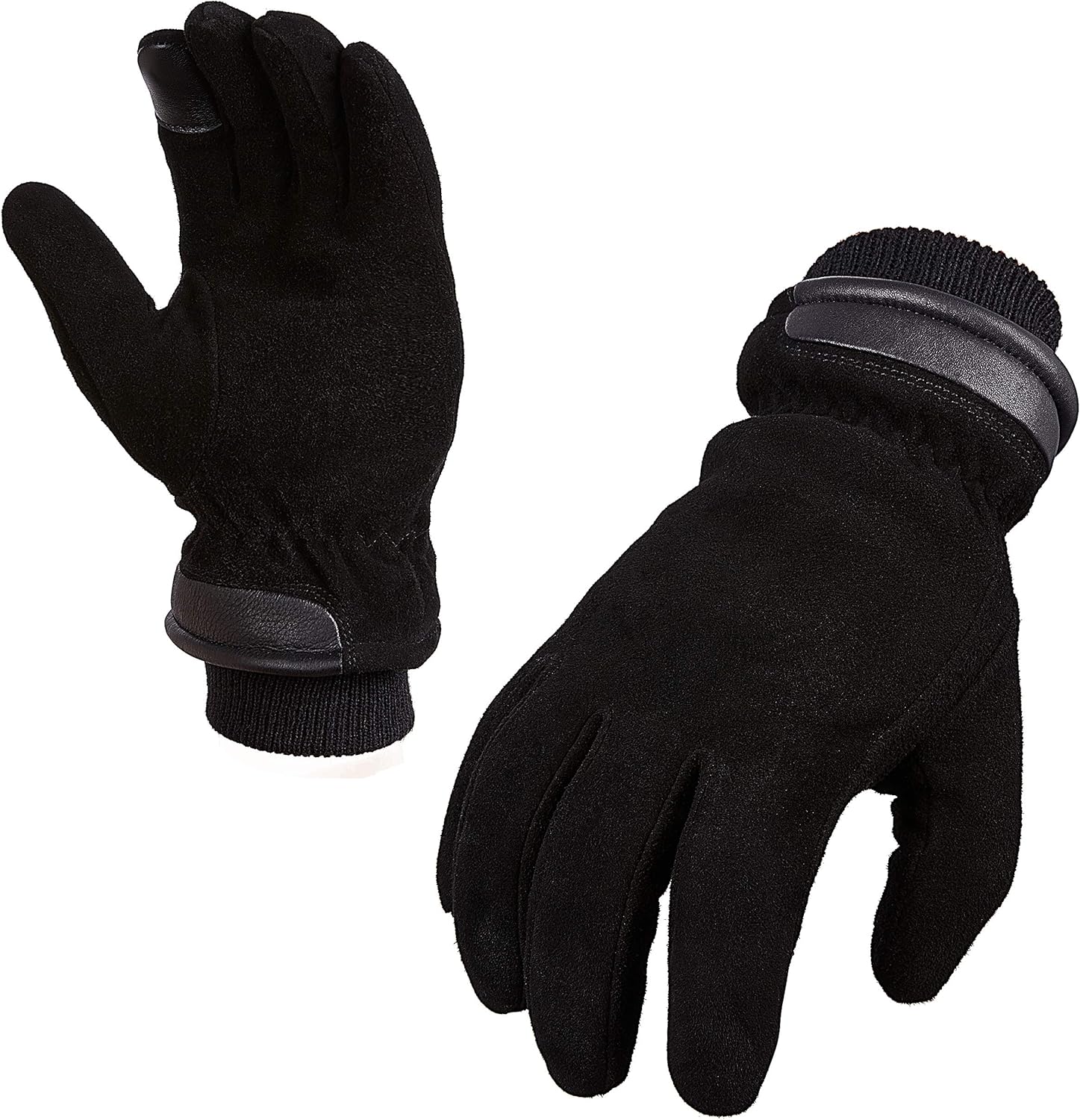 SKYDEER 3M Thinsulate Thermal Winter Work Gloves with Windproof Premium Genuine Deerskin Suede Leather (Unisex SD8671T) - Image 4