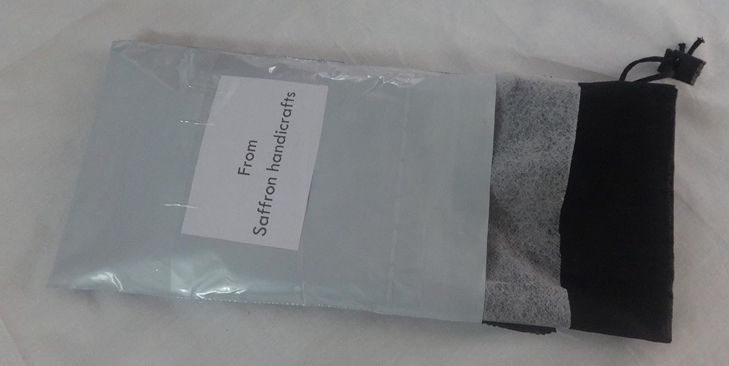 Saffron Large Decorative Cushion Cover with 2-Inch Flange, Pillowcase Cotton White Removable Cover, Insert not Included. 30x30 inch (76x76 cm) 30x30 Inch Envelope Closure, Fits 30x30 Pillow Insert