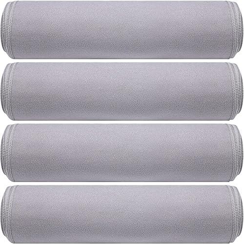 Breling Paquete de 4 toallas de yoga calientes de 72 x 24 pulgadas, de microfibra antideslizante, absorbente del sudor, suave, esterilla de pilates,