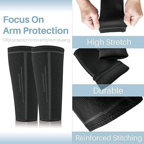 Miniatura 5 de Mangas de compresión para el antebrazo de voleibol para niñas, mujeres, jóvenes, equipo de voleibol, antideslizantes, 1 par
