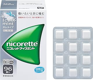 【指定第2類医薬品】ニコレットアイスミント 96個 ※セルフメディケーション税制対象商品