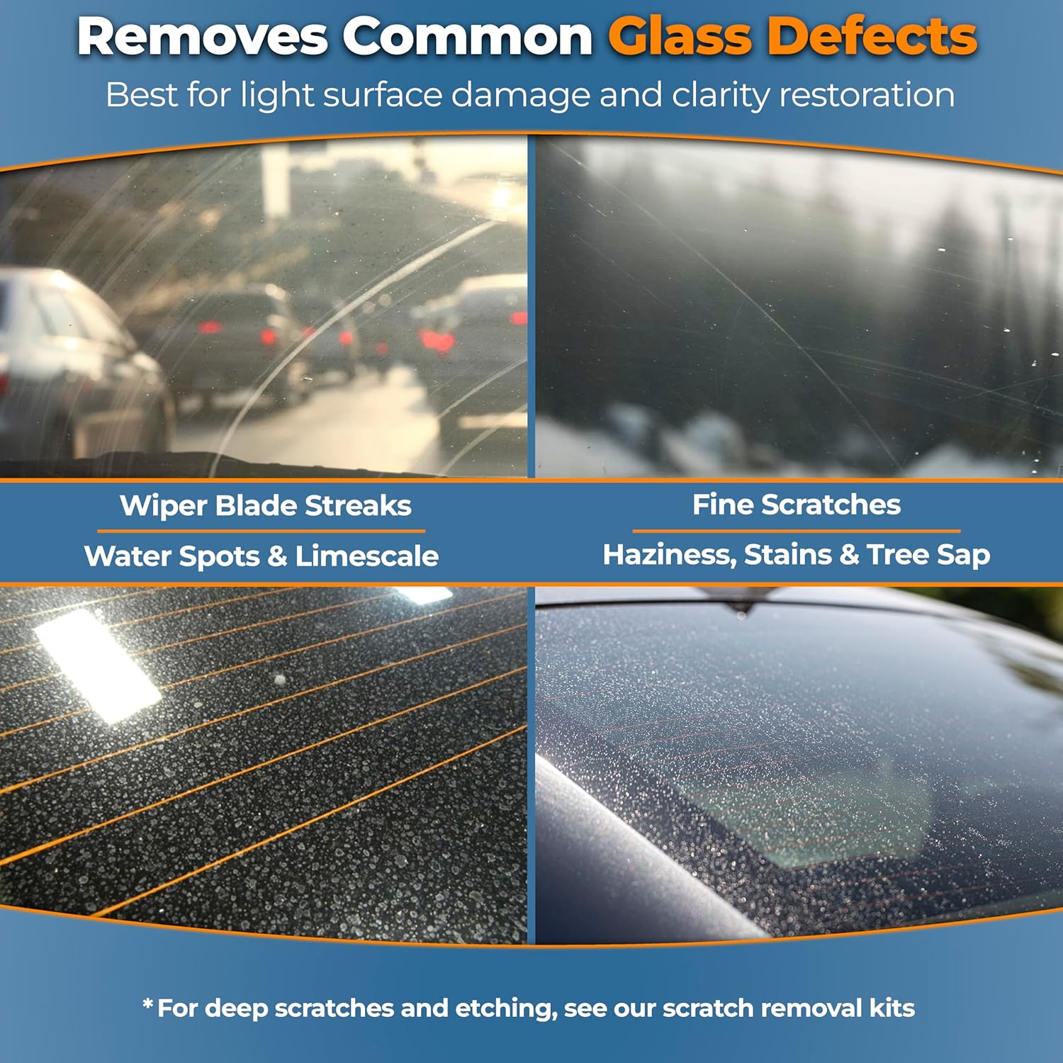 GLASS POLISH PRO Cerium Oxide Glass Polishing Powder – 1.1lb (500g) High-Grade 85% Pure Suspension-Treated Formula, 3.5 Micron for Glass Scratch Removal, Windshield Polishing and Restoration