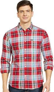 The Indian Garage Co Men Slim Fit Checkered Full Sleeves Spread Collar Casual Shirt Price In India