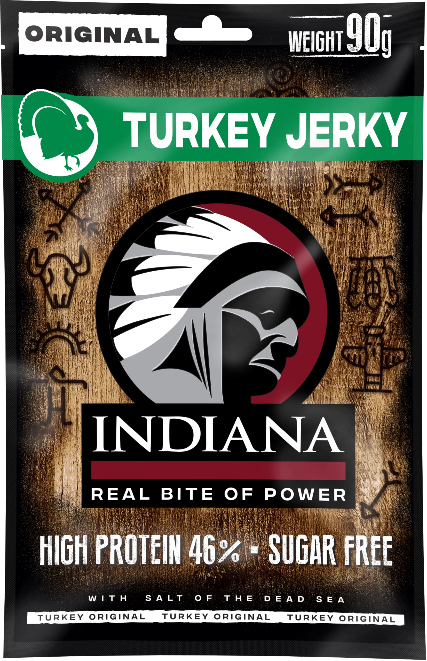 Indiana Jerky Turkey (90 g x 8 szt.)