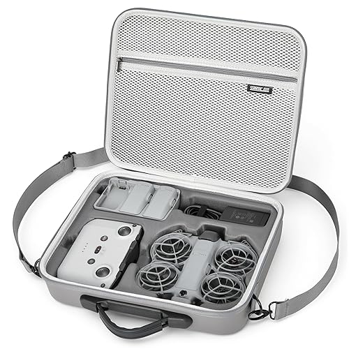 STARTRC Carrying Case for DJI Neo 2 Accessories, Portable PU Protective Shoulder Bag for DJI Neo 2 Fly More Combo, Compatible with RC-N3/RC-N Remote Controller