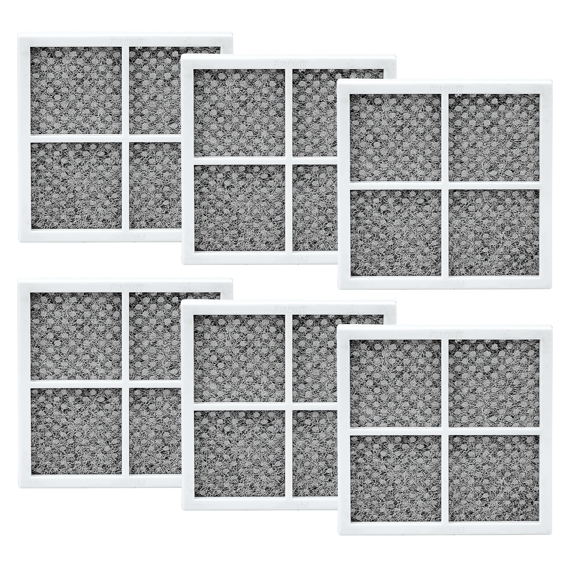 LT120F Lot de 6 filtres à air de rechange pour réfrigérateur LG LT120F Kenmore Elite, filtre à air de rechange pour réfrigérateur ADQ73214402, ADQ73214403, ADQ73214404