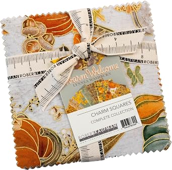 Lynnea Washburn Warm Welcome Charm Square 42 5-inch Squares Charm Pack Robert Kaufman CHS-1315-42