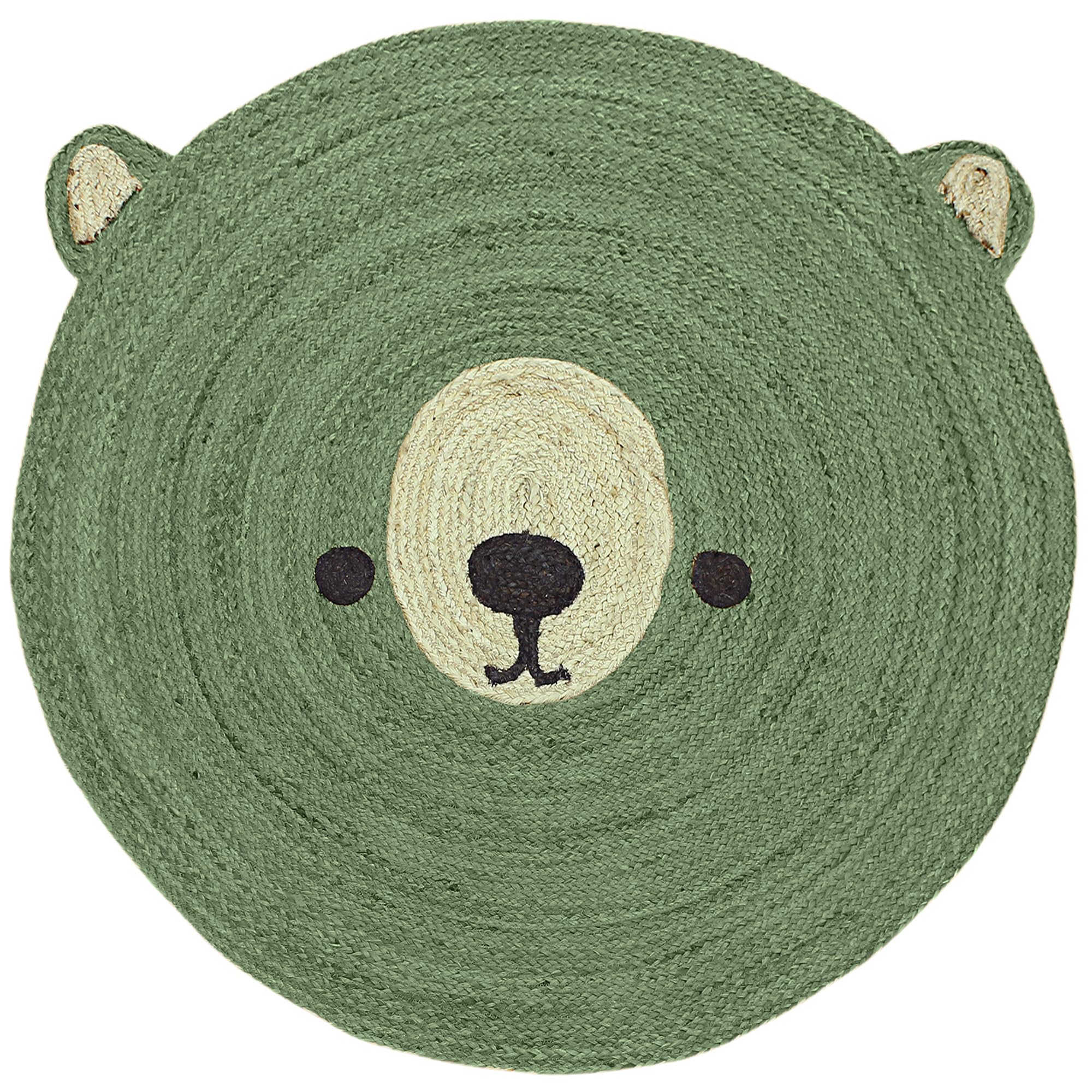 Tapis rond en jute tressé Kilim pour sublimer votre salle à manger