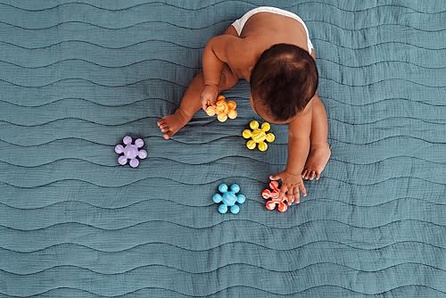 Miniatura 10 de Ubbi Joinibble - Mordedor para bebés, silicona platino de grado alimenticio, alivia la dentición y masajea las encías, sin BPA y PVC, paquete de 5