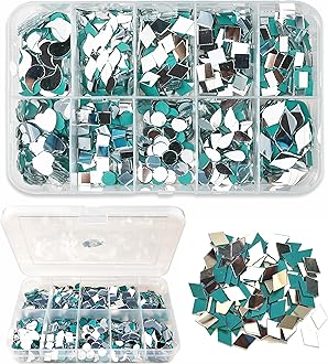 Twinster Mirrors for Craft Work (10 Different Shapes, 1600 Total Pieces) Lippan Art Craft Materials Kit Decorative Mirrors DIY Best Kit