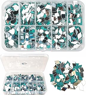 twinster Mirrors for Craft Work (10 Different Shapes, 1600 Total Pieces) Lippan Art Craft Materials Kit Decorative Mirrors DIY Best Kit-picture-13