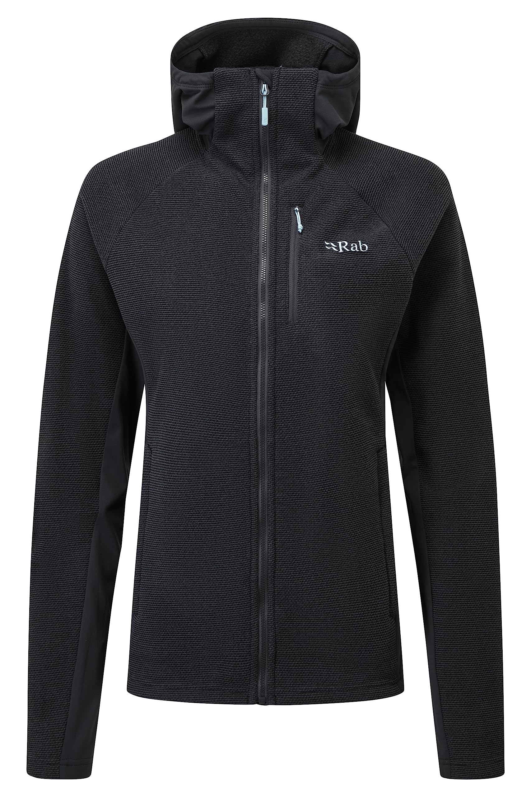 Rab Chaqueta de Forro Polar de Peso Medio con Capucha para Mujer, para Senderismo, Senderismo y Escalada