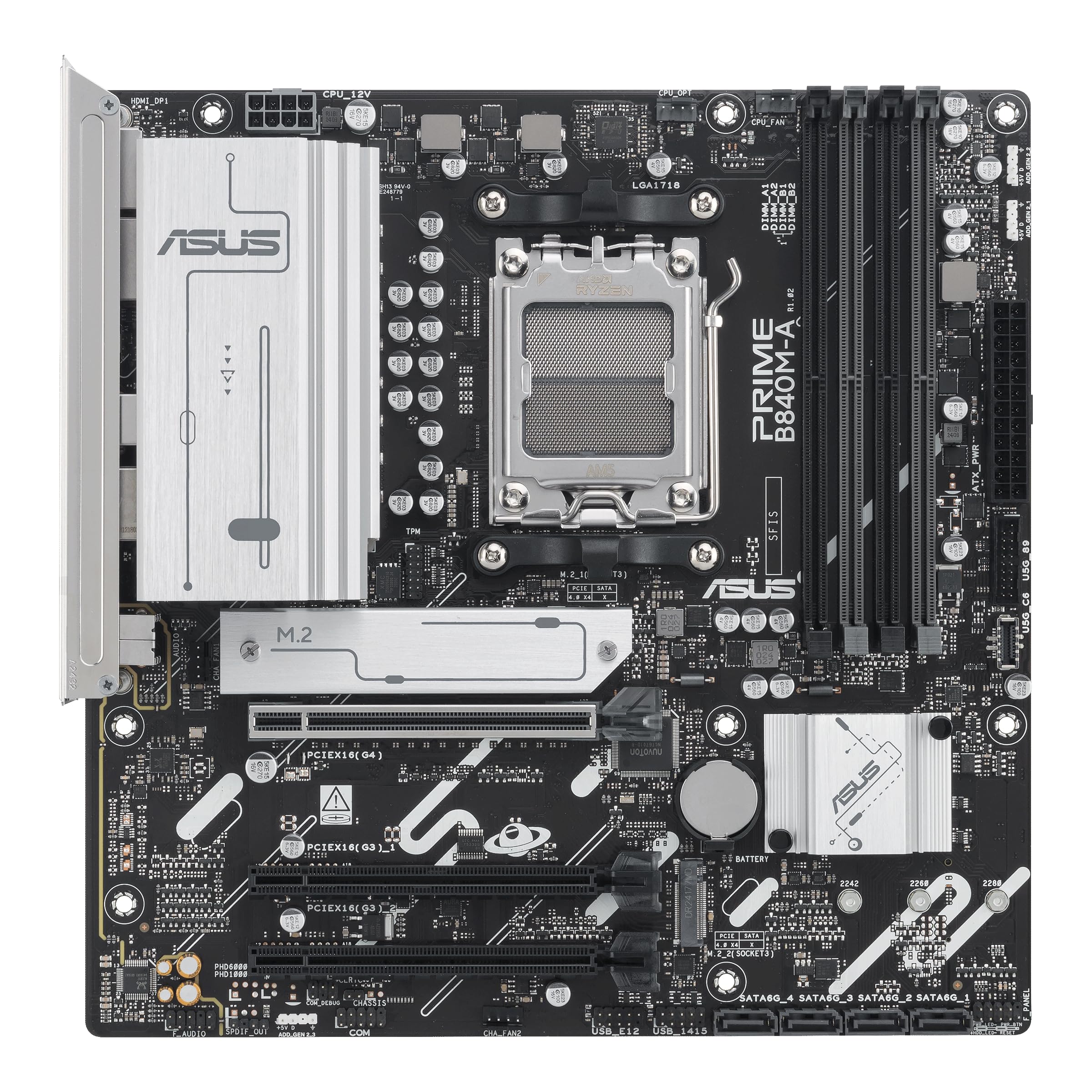 ASUS Prime B840M-A-CSM Mainboard Sockel AMD AM5
