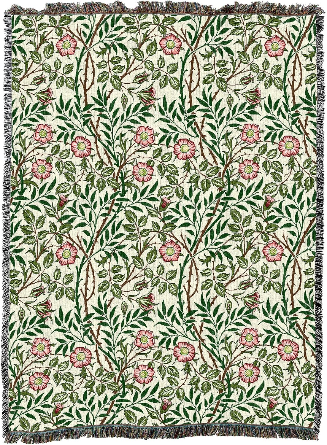 Pure Country Weavers William Morris Sweetbriar Blanket - Arts & Crafts - Gift Tapestry Throw Woven from Cotton - Made in The USA (72x54) Original - Image 4