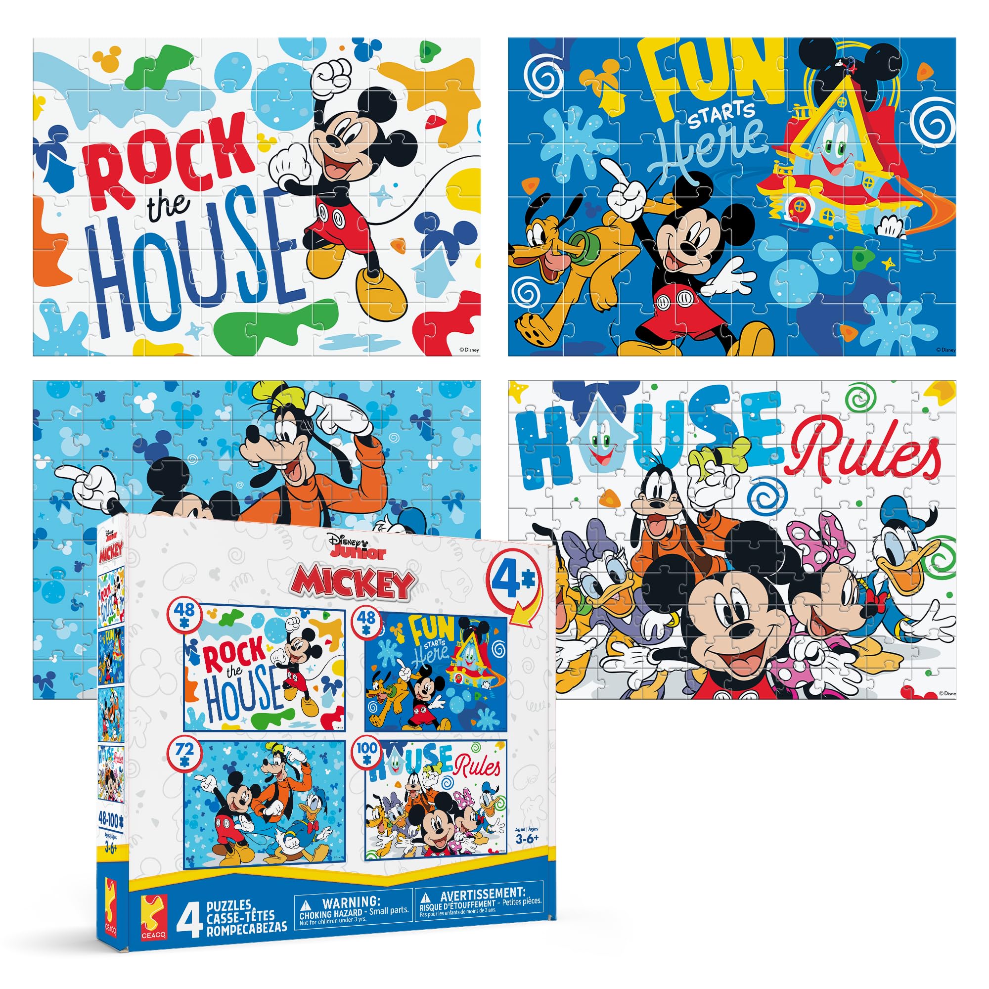 Amazon.com: Ceaco - Disney - Mickey's Clubhouse - 4 X 1 Kids