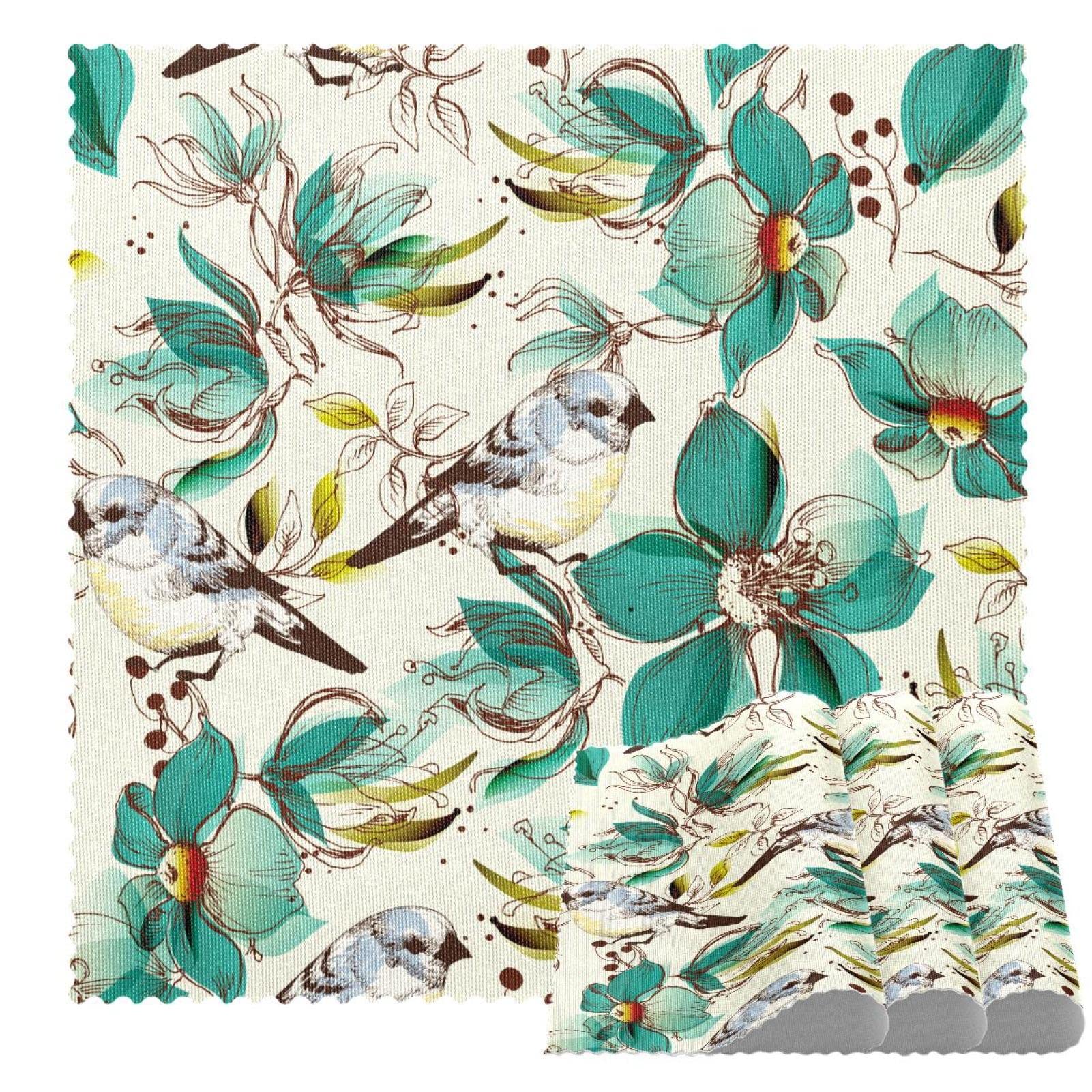 Set de table antidérapant floral 30x30 cm résistant à la chaleur lot de 4 pour cuisine