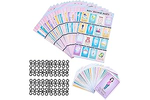 Fun Baby Shower Bingo Kit: 20 Players, English Spanish Bilingual Learning Activity