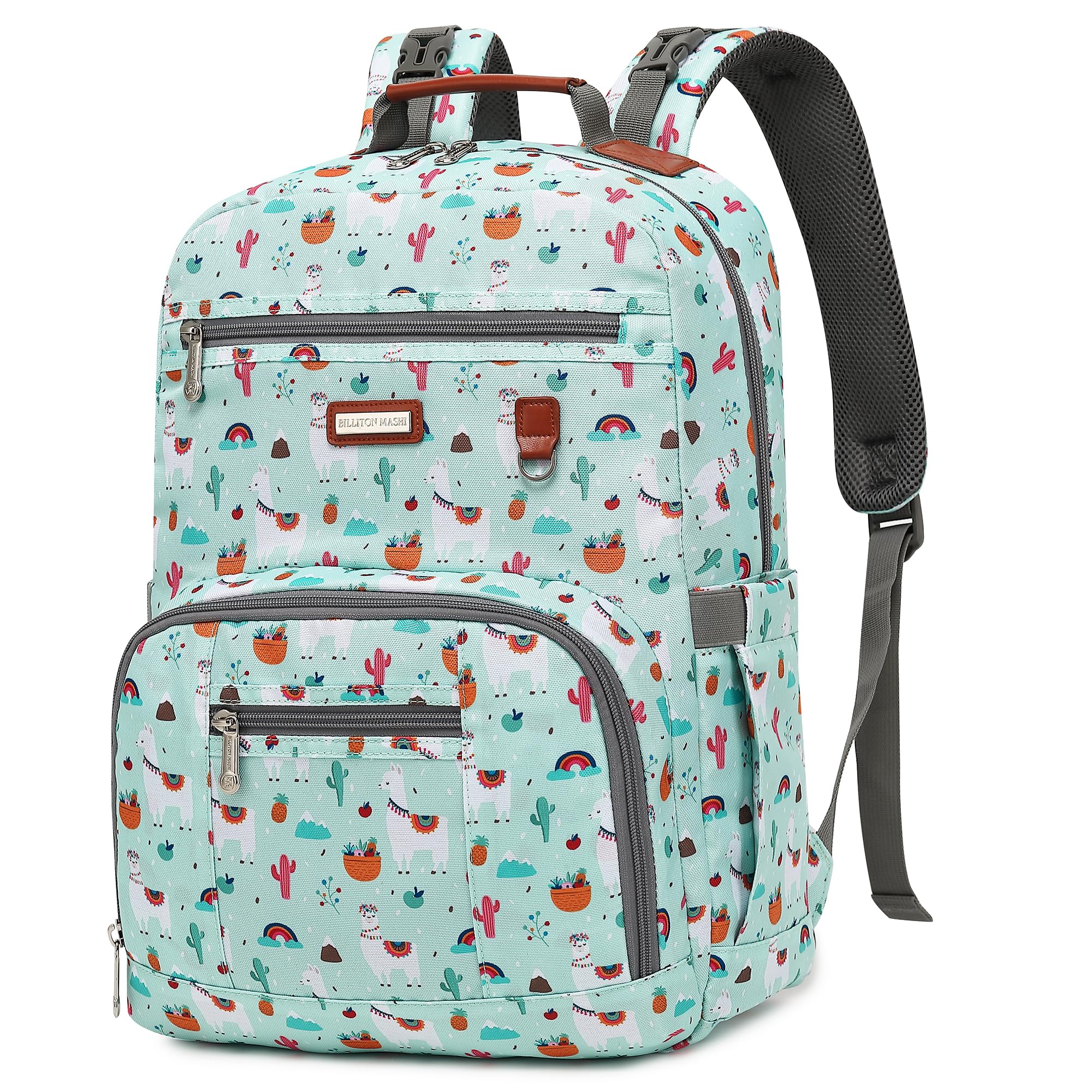 BILLITON MSHI Diaper Bag Backpack (Grey), Green, Minimalist
