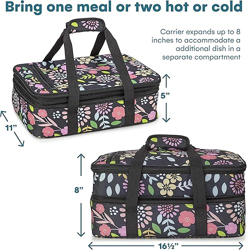 Miniatura 3 de VP Home Bolsa de transporte de viaje doble aislada (fiesta de jardín) para viajes, fiesta de cumpleaños, día de la madre, vacaciones, día de