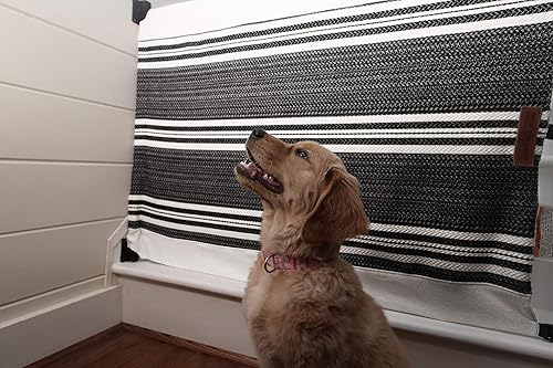 Miniatura 3 de The Stair Barrier Baby and Pet Gate Barandilla a la pared Puerta de bebé - Puertas de seguridad para niños o perros - Puerta de bebé de tela para