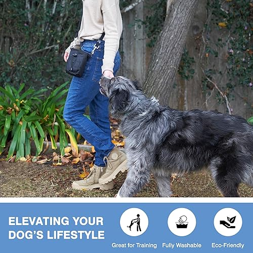 Miniatura 5 de The Little Dipper Treat Pouch  Bolsa de golosinas para perros duradera, lavable, con cordón ajustable con dos forros extraíbles, bolsillos