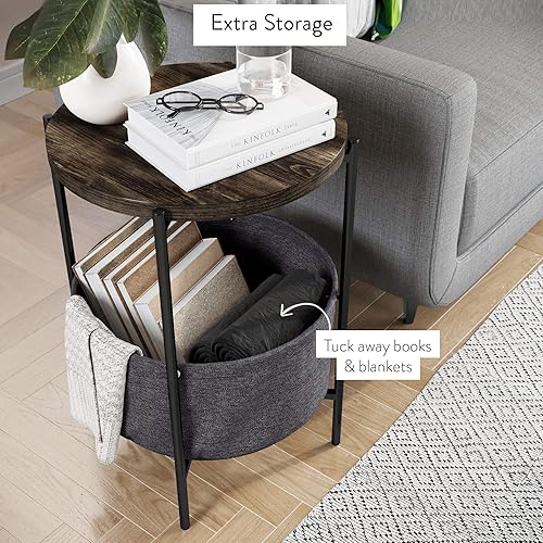 Miniatura 3 de Nathan James Doxa Carrito de café industrial moderna de madera maciza, Madera Acero inoxidable