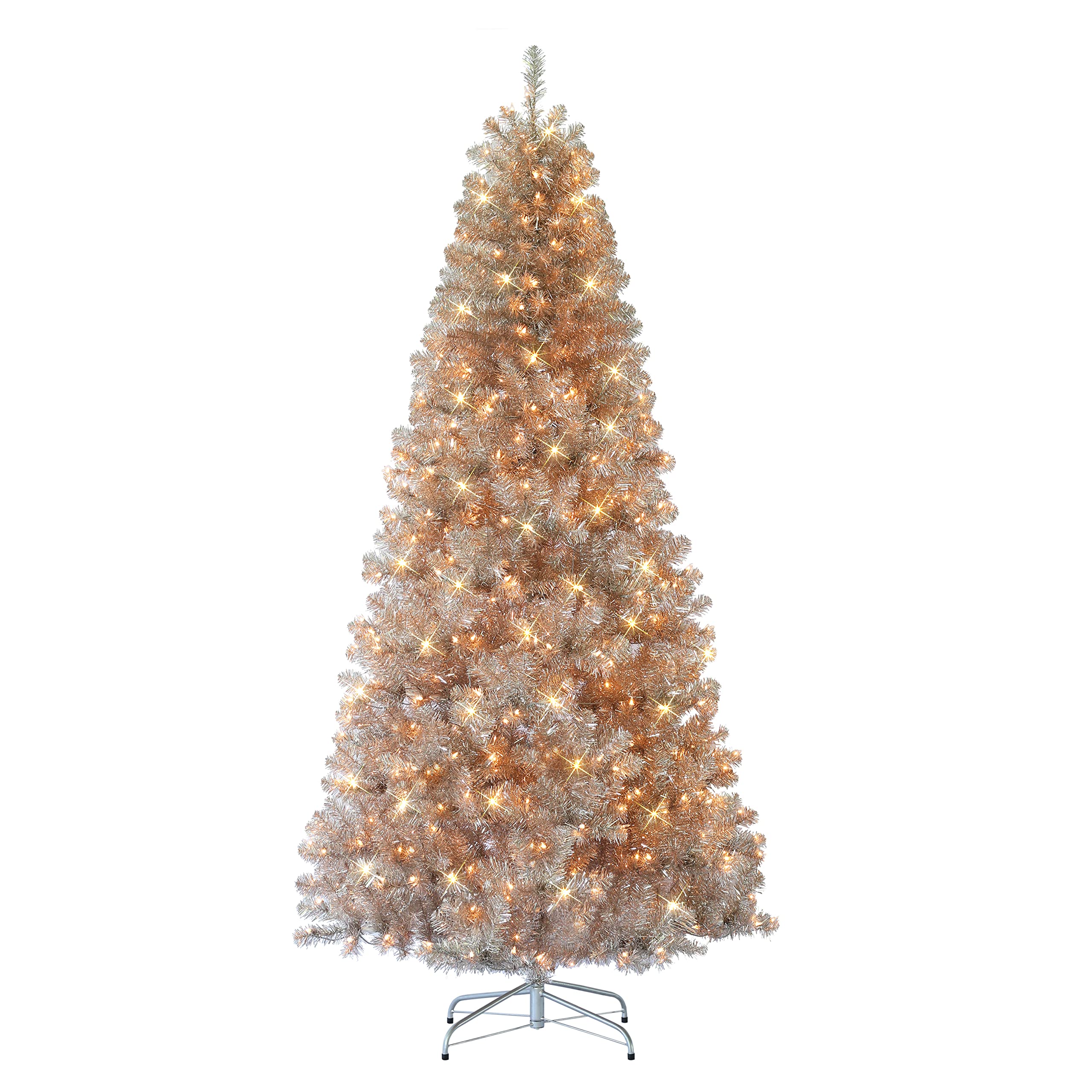 Amazon.com: 7.5 ft Pre-lit Rose Gold Tree, 1315 Tips, 500 UL